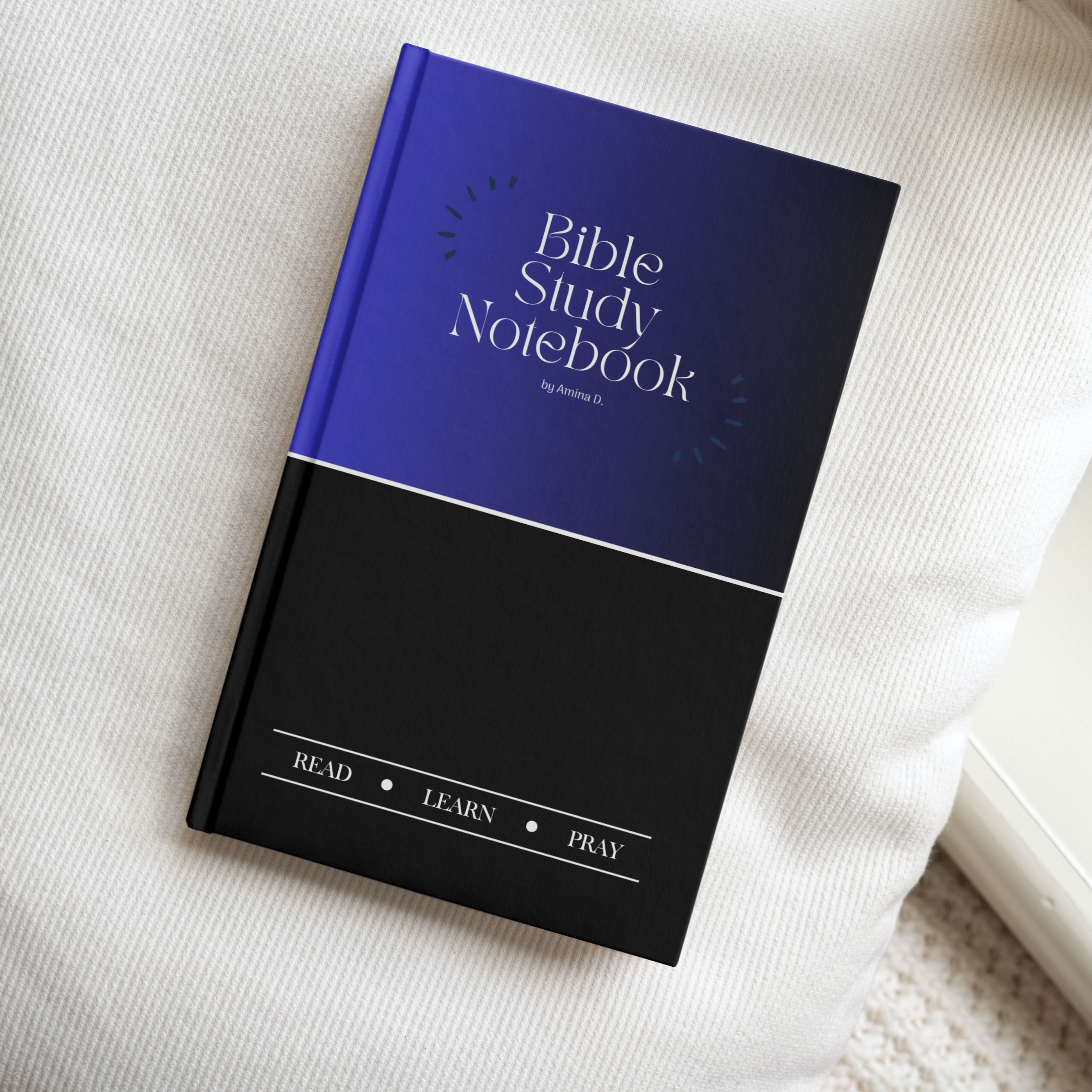 Bible Study Notebook Blue & Black