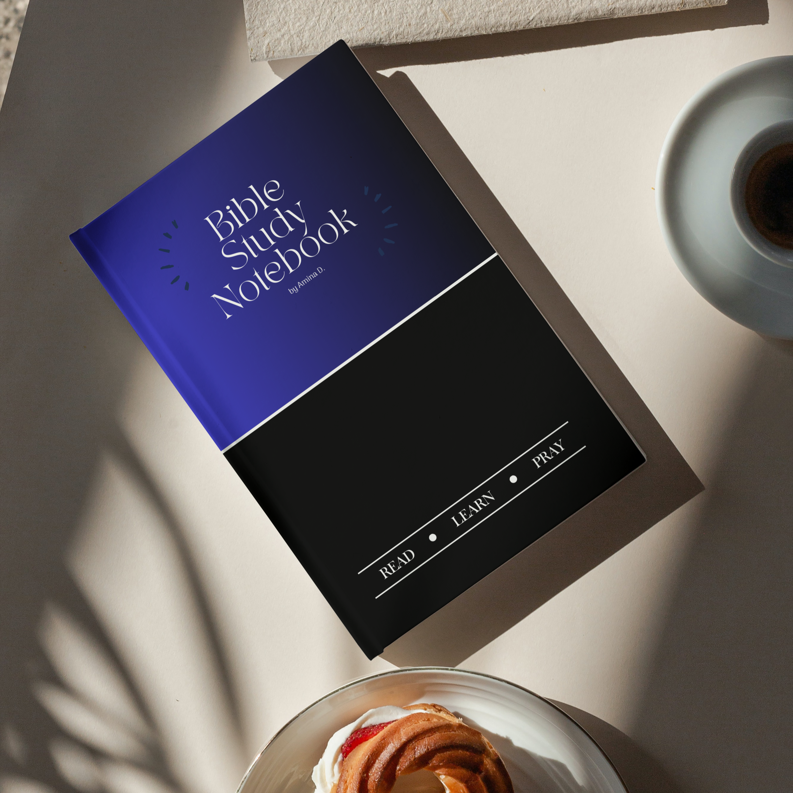Bible Study Notebook Blue & Black
