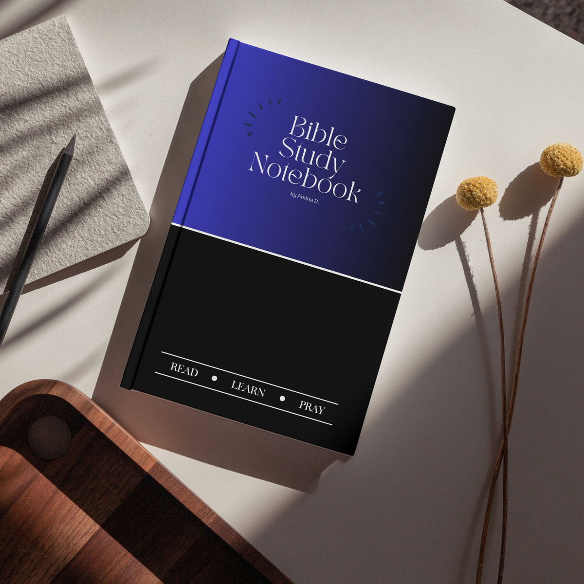 Bible Study Notebook Blue & Black