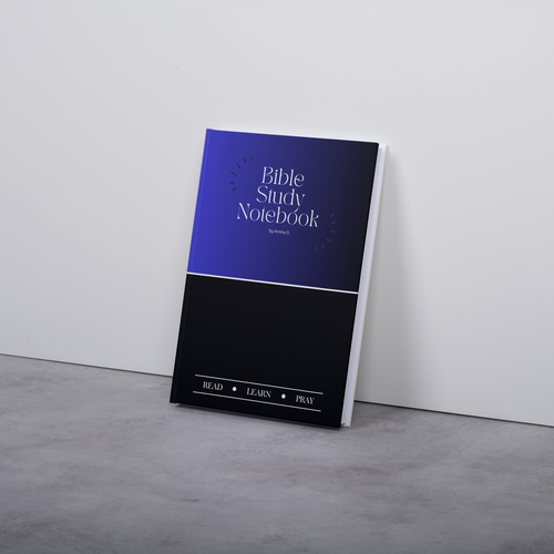 Bible Study Notebook Blue & Black